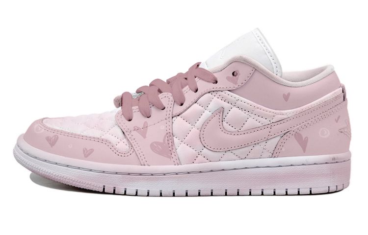 Order (W) [Kasut Custom] Air Jordan 1 Low 'Blush Pink' DB6480-100(Team拾玖-浪漫甜心S-BOX）