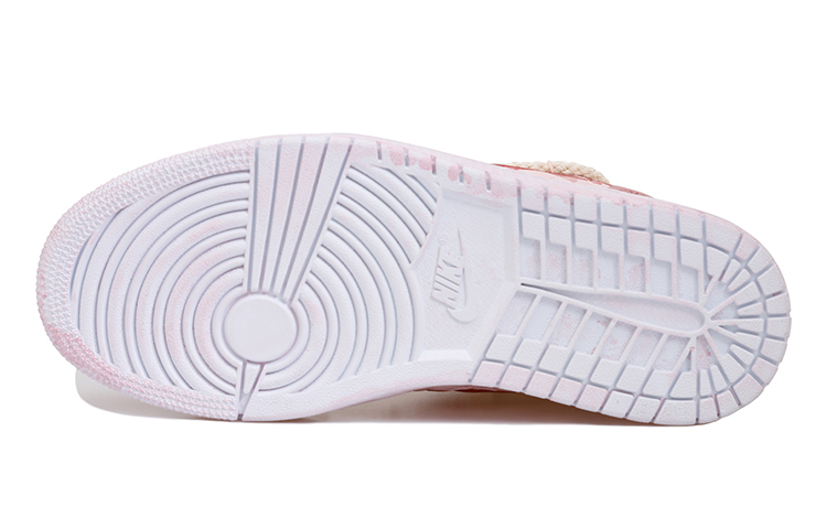 Details for 【定制球鞋】Jordan Air Jordan 1 Low OKHR 愛心 腮紅 麻繩 做舊 暈染 低筒 復古籃球鞋 女款 粉色