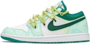 Order (W) 에어 조던 1 로우 '캐슬 한정판 - 화이트 그린' DC0774-132(TeamA-AJ城堡音乐龟S-BOX)