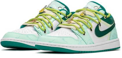 (W) 에어 조던 1 로우 '캐슬 한정판 - 화이트 그린' DC0774-132(TeamA-AJ城堡音乐龟S-BOX) Shop (W) 에어 조던 1 로우 '캐슬 한정판 - 화이트 그린' DC0774-132(TeamA-AJ城堡音乐龟S-BOX)