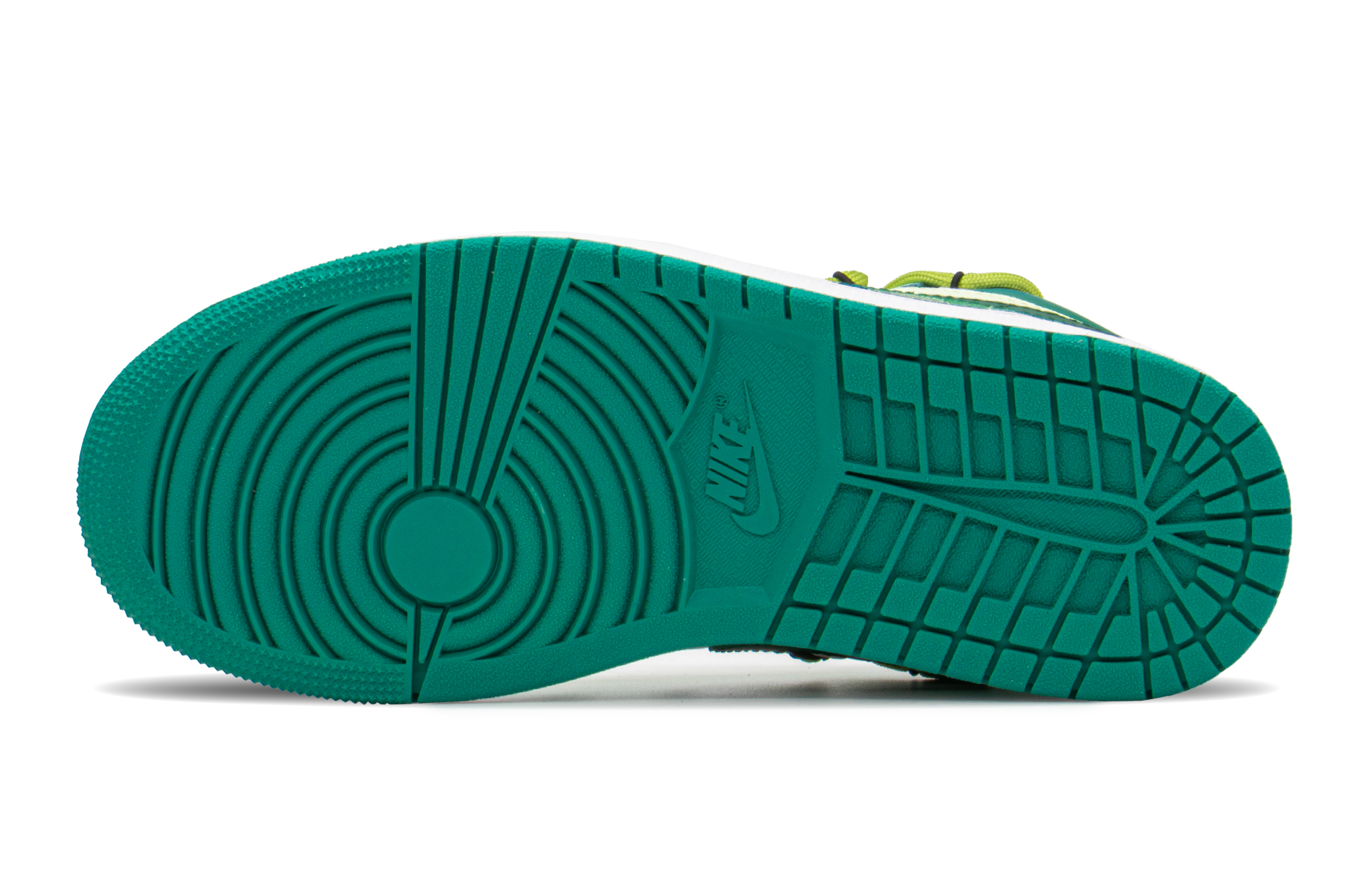 Details for (W) [Sepatu Kustom] Air Jordan 1 Low 'Eksklusif Istana - Putih Hijau' DC0774-132(TeamA-AJ城堡音乐龟S-BOX)