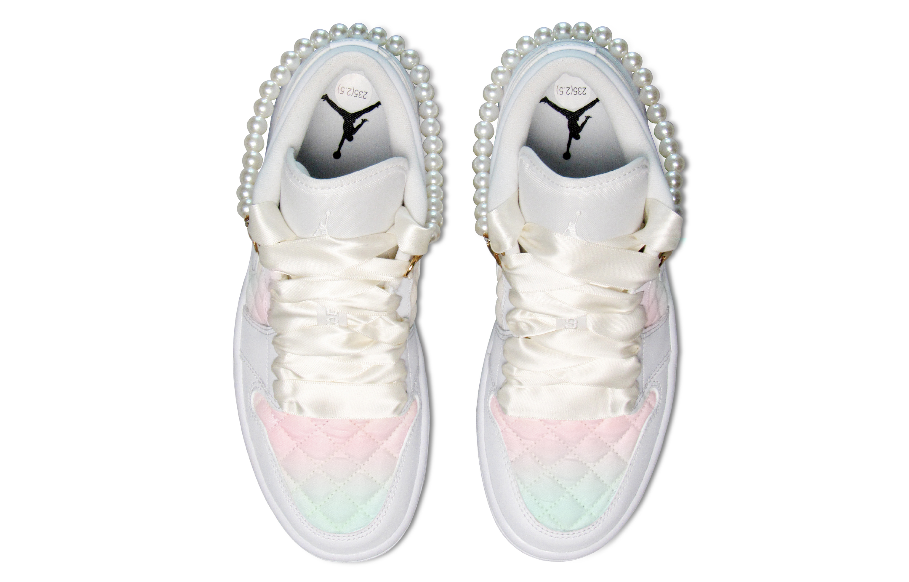 Shop (W) [定制鞋款] Air Jordan 1 Low '香奈儿风格淡渐变珍珠粉蓝' DB6480-100(Team19-小香奈儿粉蓝)