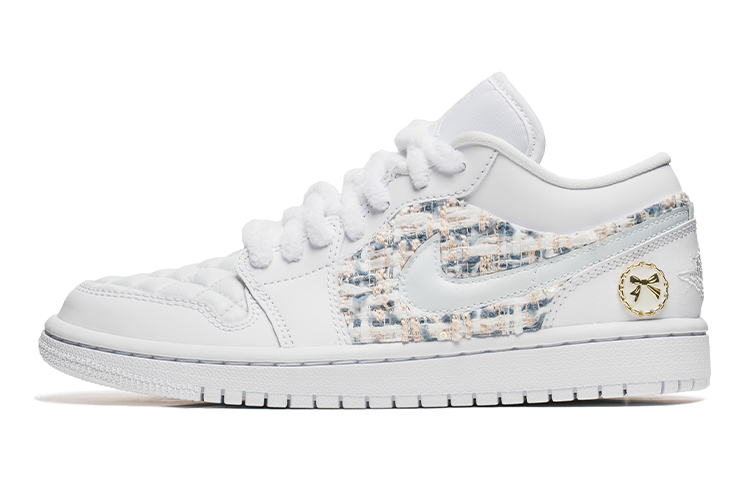 Buy (W) カスタムAJ1ロー "シャネル風 白青" DB6480-100(TeamB-女款小香风白蓝)