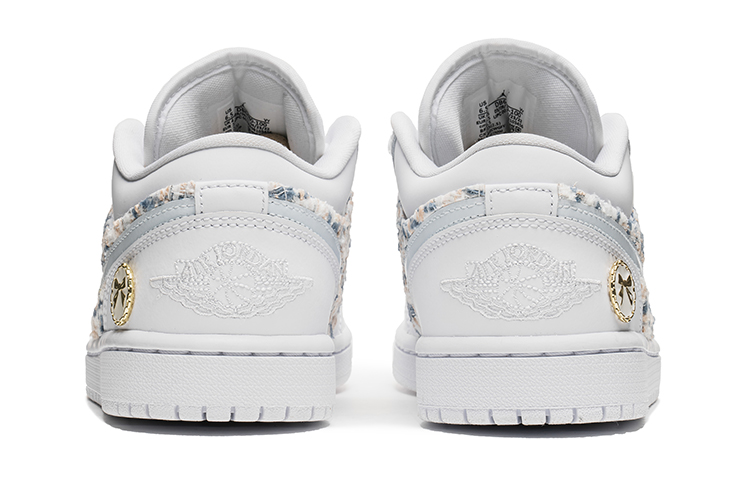 Shop (W) カスタムAJ1ロー "シャネル風 白青" DB6480-100(TeamB-女款小香风白蓝)