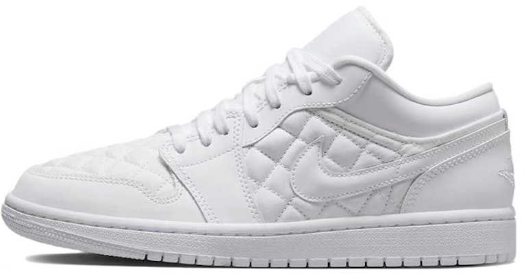 (W) 커스텀 에어 조던 1 로우 '샤넬 화이트-블루' DB6480-100(TeamB-女款小香风白蓝) Details for (W) 커스텀 에어 조던 1 로우 '샤넬 화이트-블루' DB6480-100(TeamB-女款小香风白蓝)