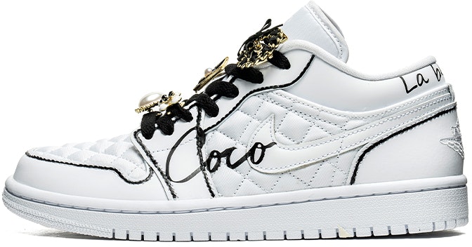 custom-shoes-women-air-jordan-1-low-chanel-theme-white