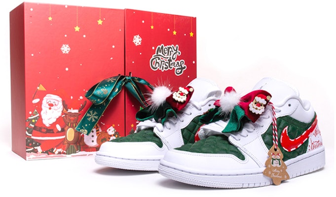 (W) 에어 조던 1 로우 '크리스마스 캔디' (커스텀) DB6480-100(Team柒-女款撞色蝴蝶结) Buy (W) 에어 조던 1 로우 '크리스마스 캔디' (커스텀) DB6480-100(Team柒-女款撞色蝴蝶结)