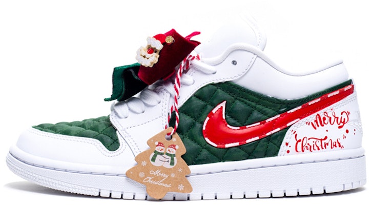 (W) 에어 조던 1 로우 '크리스마스 캔디' (커스텀) DB6480-100(Team柒-女款撞色蝴蝶结) Order (W) 에어 조던 1 로우 '크리스마스 캔디' (커스텀) DB6480-100(Team柒-女款撞色蝴蝶结)