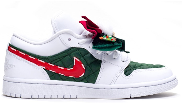 (W) 에어 조던 1 로우 '크리스마스 캔디' (커스텀) DB6480-100(Team柒-女款撞色蝴蝶结) Lookbook (W) 에어 조던 1 로우 '크리스마스 캔디' (커스텀) DB6480-100(Team柒-女款撞色蝴蝶结)