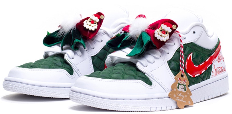 (W) 에어 조던 1 로우 '크리스마스 캔디' (커스텀) DB6480-100(Team柒-女款撞色蝴蝶结) Shop (W) 에어 조던 1 로우 '크리스마스 캔디' (커스텀) DB6480-100(Team柒-女款撞色蝴蝶结)