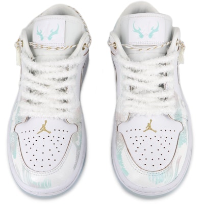 (W) 에어 조던 1 로우 '청룡의 해 - 시안 화이트' (커스텀) FN8899-131(Team17-青帘烟雨S-BOX) Purchase (W) 에어 조던 1 로우 '청룡의 해 - 시안 화이트' (커스텀) FN8899-131(Team17-青帘烟雨S-BOX)