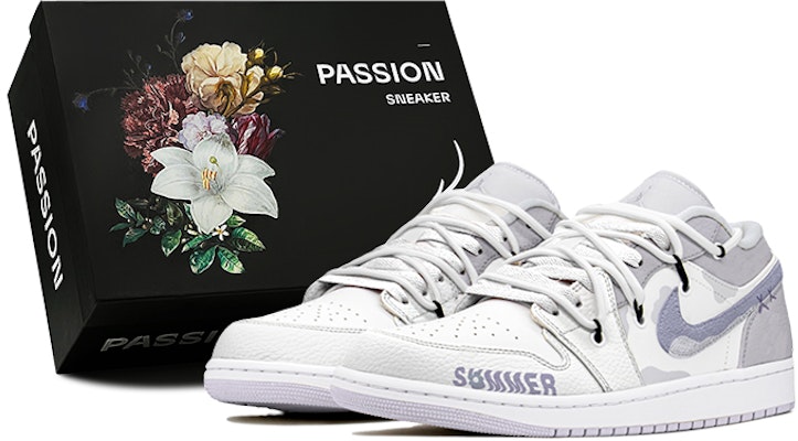 (W) 【カスタムシューズ】レディース エアジョーダン1 ロー "デコンストラクテッド ホワイト・パープル" DC0774-501(TeamS-SUMMER紫S-BOX) Buy (W) 【カスタムシューズ】レディース エアジョーダン1 ロー "デコンストラクテッド ホワイト・パープル" DC0774-501(TeamS-SUMMER紫S-BOX)