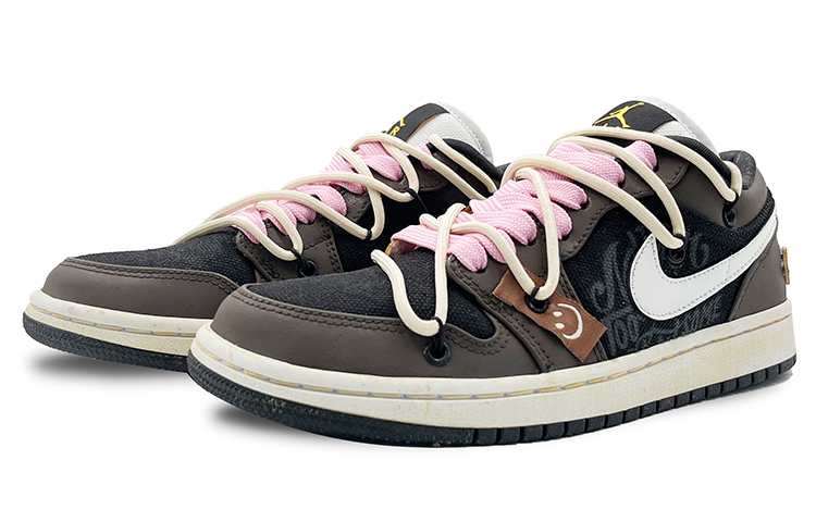 Shop (W) 에어 조던 1 로우 '블랙 브라운' (커스텀) CZ4776-107(TeamK-甜心黑巧S-BOX)