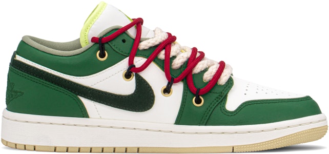 【定制球鞋】Jordan Air Jordan 1 FZBB 沙漠仙人掌 vibe風 低幫 復古籃球鞋 女款 綠白 Order 【定制球鞋】Jordan Air Jordan 1 FZBB 沙漠仙人掌 vibe風 低幫 復古籃球鞋 女款 綠白