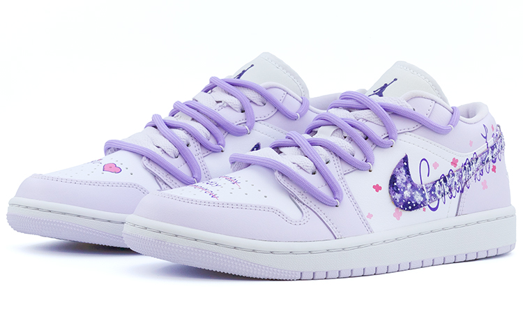 Lookbook (W) [Zapatillas Personalizadas] Air Jordan 1 Low 'Sueños Dopamina Morado' DC0774-501(team肆-梦幻紫A)