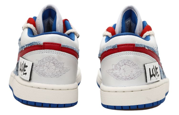 [Custom Shoes] (W) Jordan 1 Low 'Explosive Denim Love Frayed' 圖 5