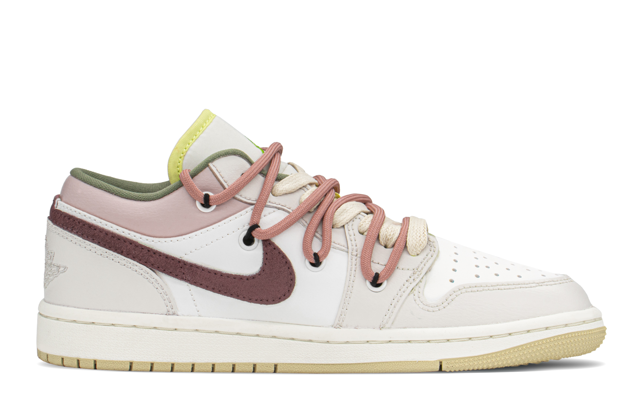 [Custom Shoes] (W) Jordan 1 Low 'Faith Cream Red' 圖 3
