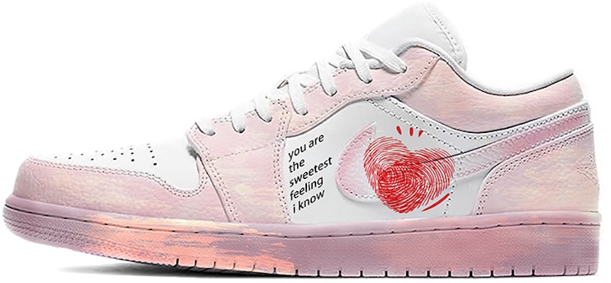 (W) 에어 조던 1 로우 '갤럭시 핑크' 커스텀 (Air Jordan 1 Low 'Galaxy Pink' Custom) 553560-130(TeamE-女款七夕情侣款浸染粉色) Buy (W) 에어 조던 1 로우 '갤럭시 핑크' 커스텀 (Air Jordan 1 Low 'Galaxy Pink' Custom) 553560-130(TeamE-女款七夕情侣款浸染粉色)