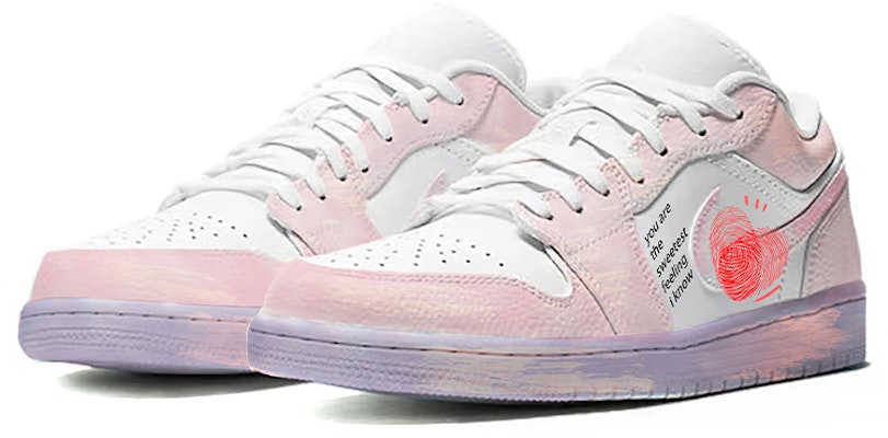 (W) 에어 조던 1 로우 '갤럭시 핑크' 커스텀 (Air Jordan 1 Low 'Galaxy Pink' Custom) 553560-130(TeamE-女款七夕情侣款浸染粉色) Lookbook (W) 에어 조던 1 로우 '갤럭시 핑크' 커스텀 (Air Jordan 1 Low 'Galaxy Pink' Custom) 553560-130(TeamE-女款七夕情侣款浸染粉色)