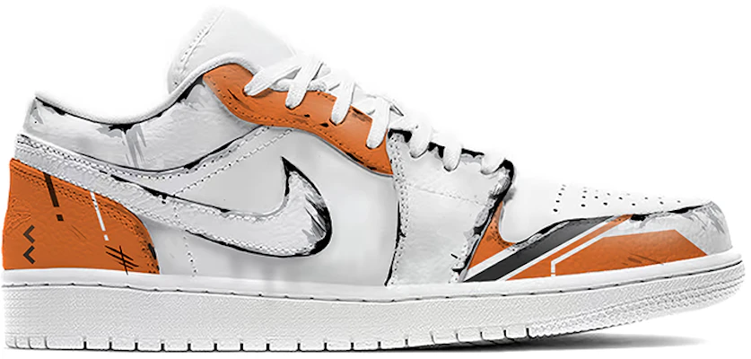 (W) Zapatillas Personalizadas Air Jordan 1 Low "Juego" AO9944-111(TeamE-女款-白橙黑) Order (W) Zapatillas Personalizadas Air Jordan 1 Low "Juego" AO9944-111(TeamE-女款-白橙黑)