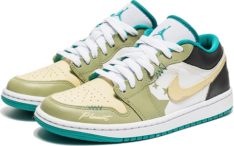 【定制球鞋】 Jordan Air Jordan 1 Low 塗鴉藝術 星星 線跡 塗鴉 低幫 復古籃球鞋 女款 黃綠 Lookbook 【定制球鞋】 Jordan Air Jordan 1 Low 塗鴉藝術 星星 線跡 塗鴉 低幫 復古籃球鞋 女款 黃綠