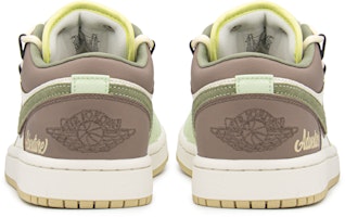 【客製化球鞋】Jordan Air Jordan 1 簡約 低筒 復古籃球鞋 女款 綠棕 Shop 【客製化球鞋】Jordan Air Jordan 1 簡約 低筒 復古籃球鞋 女款 綠棕