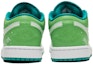 Shop 【定制球鞋】 Jordan Air Jordan 1 Low 漸變塗鴉 星空 星體 低幫 復古籃球鞋 女款 綠色