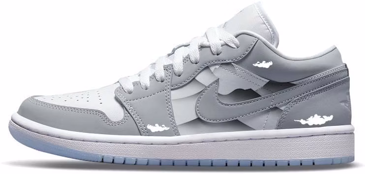 custom-shoes-women-air-jordan-1-low-grey-white