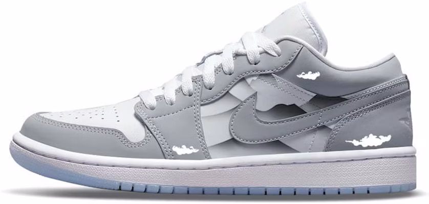 (W) カスタムAJ1 Low グレー/ホワイト DC0774-105(Team56-山河如画) Buy (W) カスタムAJ1 Low グレー/ホワイト DC0774-105(Team56-山河如画)