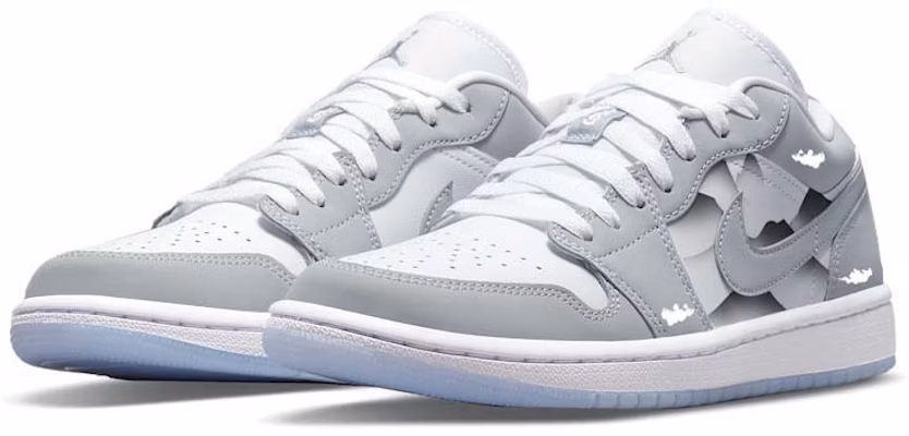 (W) カスタムAJ1 Low グレー/ホワイト DC0774-105(Team56-山河如画) Lookbook (W) カスタムAJ1 Low グレー/ホワイト DC0774-105(Team56-山河如画)