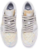 【定製球鞋】Jordan Air Jordan 1 Low 廝守餘生 手繪噴繪 低幫 復古籃球鞋 女款 米白 Shop 【定製球鞋】Jordan Air Jordan 1 Low 廝守餘生 手繪噴繪 低幫 復古籃球鞋 女款 米白