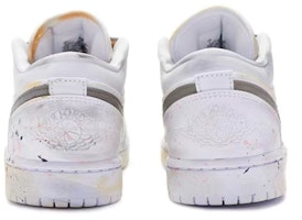 【定製球鞋】Jordan Air Jordan 1 Low 廝守餘生 手繪噴繪 低幫 復古籃球鞋 女款 米白 Purchase 【定製球鞋】Jordan Air Jordan 1 Low 廝守餘生 手繪噴繪 低幫 復古籃球鞋 女款 米白