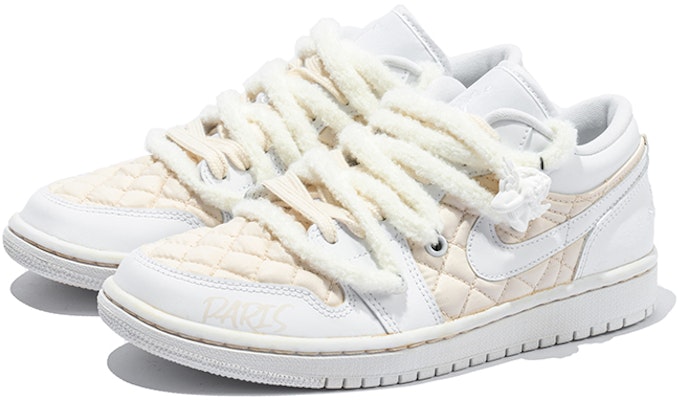 (W) 에어 조던 1 로우 '아이보리 해체 더블 레이스' (77 characters) DB6480-100(TeamB-女款米白解构K-BOX) Shop (W) 에어 조던 1 로우 '아이보리 해체 더블 레이스' (77 characters) DB6480-100(TeamB-女款米白解构K-BOX)