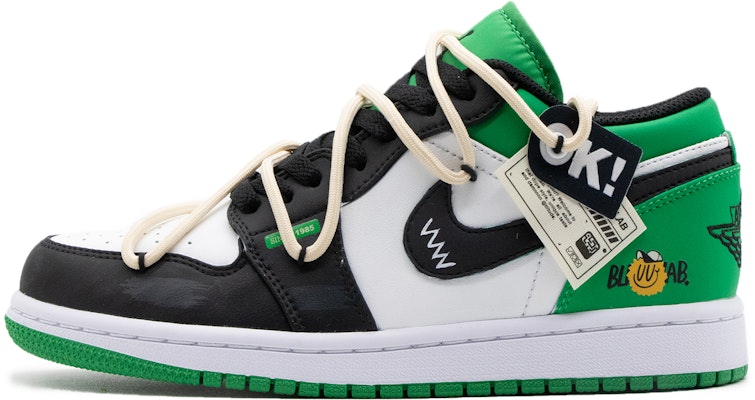 (W) カスタムシューズ (女性用) エアジョーダン1ロー 『レモングリーンホワイトブラック』 553560-065(Team57-女款柠檬) Buy (W) カスタムシューズ (女性用) エアジョーダン1ロー 『レモングリーンホワイトブラック』 553560-065(Team57-女款柠檬)