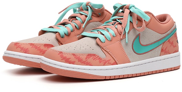 【定製球鞋】Air Jordan 1 Low "Light Madder Root" 氣泡水母 無性別風 小眾 甜橙薄荷 情侶禮物 低幫 復古籃球鞋 女款 粉綠 Lookbook 【定製球鞋】Air Jordan 1 Low "Light Madder Root" 氣泡水母 無性別風 小眾 甜橙薄荷 情侶禮物 低幫 復古籃球鞋 女款 粉綠