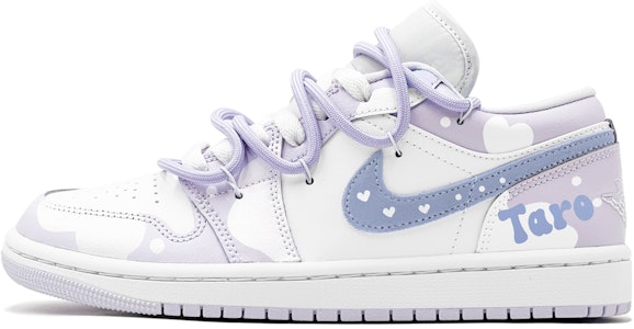 【訂製球鞋】Jordan Air Jordan 1 1 Low 秋天穿搭 減齡風地瓜甜心 防滑 低筒 復古籃球鞋 女款 紫白 Buy 【訂製球鞋】Jordan Air Jordan 1 1 Low 秋天穿搭 減齡風地瓜甜心 防滑 低筒 復古籃球鞋 女款 紫白
