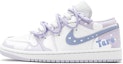 Buy 【訂製球鞋】Jordan Air Jordan 1 1 Low 秋天穿搭 減齡風地瓜甜心 防滑 低筒 復古籃球鞋 女款 紫白