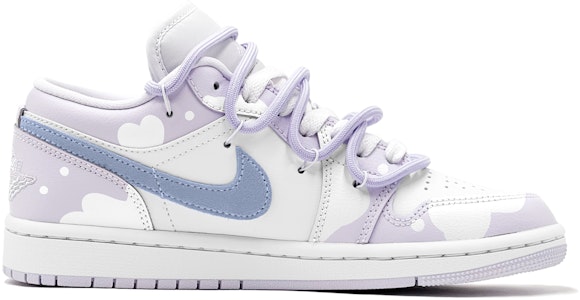 【訂製球鞋】Jordan Air Jordan 1 1 Low 秋天穿搭 減齡風地瓜甜心 防滑 低筒 復古籃球鞋 女款 紫白 Order 【訂製球鞋】Jordan Air Jordan 1 1 Low 秋天穿搭 減齡風地瓜甜心 防滑 低筒 復古籃球鞋 女款 紫白