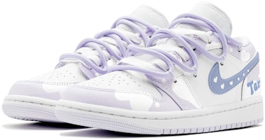 (W) 커스텀 에어 조던 1 로우 '라일락 하트' (보라/화이트) DC0774-501(TeamS-爱心芋泥S-BOX) Lookbook (W) 커스텀 에어 조던 1 로우 '라일락 하트' (보라/화이트) DC0774-501(TeamS-爱心芋泥S-BOX)