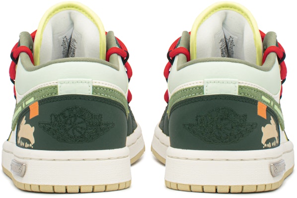 (W) 에어 조던 1 로우 '활기찬 토끼' (화이트-그린) FD9906-131(TeamA-AJ沙漠兔子) Shop (W) 에어 조던 1 로우 '활기찬 토끼' (화이트-그린) FD9906-131(TeamA-AJ沙漠兔子)