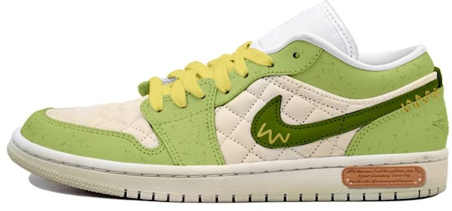 (W) 【カスタムシューズ】(女性用) エアジョーダン1ロー「抹茶グリーン スプラッターパッチワーク」 DB6480-100(Team拾玖-牛油果奶酪S-BOX) Buy (W) 【カスタムシューズ】(女性用) エアジョーダン1ロー「抹茶グリーン スプラッターパッチワーク」 DB6480-100(Team拾玖-牛油果奶酪S-BOX)