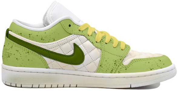 (W) 【カスタムシューズ】(女性用) エアジョーダン1ロー「抹茶グリーン スプラッターパッチワーク」 DB6480-100(Team拾玖-牛油果奶酪S-BOX) Order (W) 【カスタムシューズ】(女性用) エアジョーダン1ロー「抹茶グリーン スプラッターパッチワーク」 DB6480-100(Team拾玖-牛油果奶酪S-BOX)