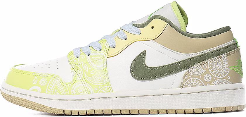 (W) 에어 조던 1 로우 '말차 마카롱 페이즐리' FD9906-131(Team10-抹茶马卡龙) Buy (W) 에어 조던 1 로우 '말차 마카롱 페이즐리' FD9906-131(Team10-抹茶马卡龙)