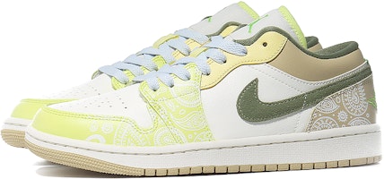 (W) 에어 조던 1 로우 '말차 마카롱 페이즐리' FD9906-131(Team10-抹茶马卡龙) Lookbook (W) 에어 조던 1 로우 '말차 마카롱 페이즐리' FD9906-131(Team10-抹茶马卡龙)