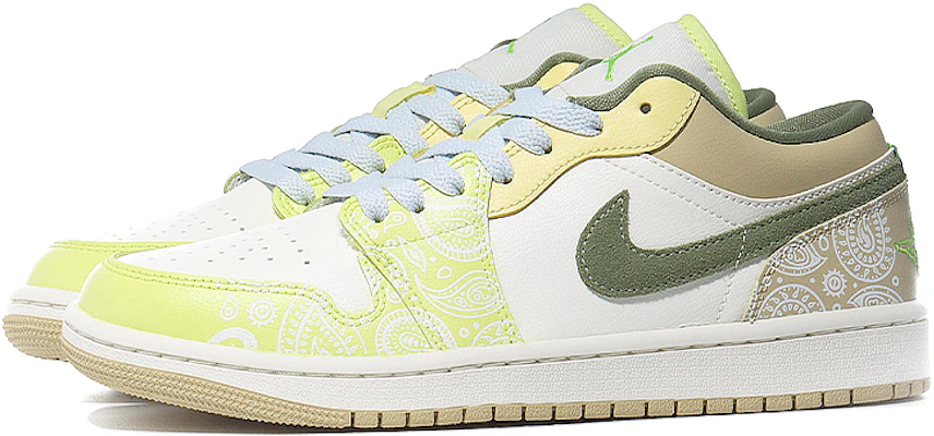 (W) 에어 조던 1 로우 '말차 마카롱 페이즐리' FD9906-131(Team10-抹茶马卡龙) Lookbook (W) 에어 조던 1 로우 '말차 마카롱 페이즐리' FD9906-131(Team10-抹茶马卡龙)