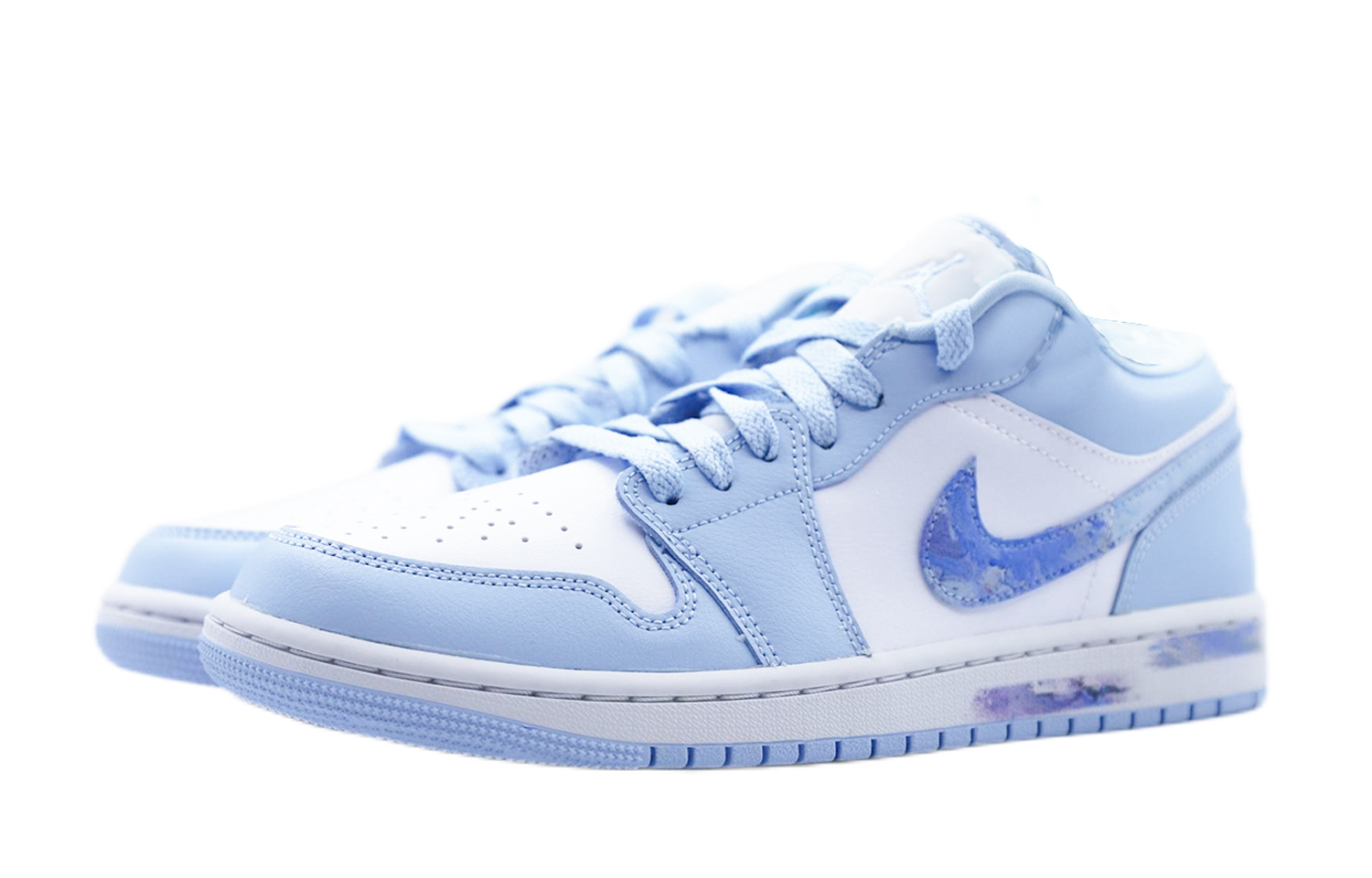 Lookbook (W) 에어 조던 1 로우 '후지산 UNC 블루' (커스텀) DC0774-141(Team48-富士山下)