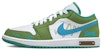 (W) 에어 조던 1 로우 '오아시스 스트라이프' (커스텀) DC0774-132(Team48-绿洲)
