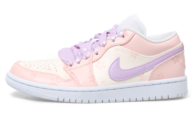 Buy (W) [定制鞋] Air Jordan 1 低帮 'OKHR Ribbon Fox - 梦幻可爱' AO9944-111(Team拾玖-丝带拼色女)