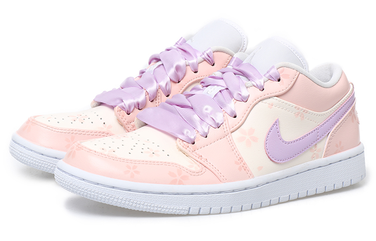 Lookbook (W) [定制鞋] Air Jordan 1 低帮 'OKHR Ribbon Fox - 梦幻可爱' AO9944-111(Team拾玖-丝带拼色女)