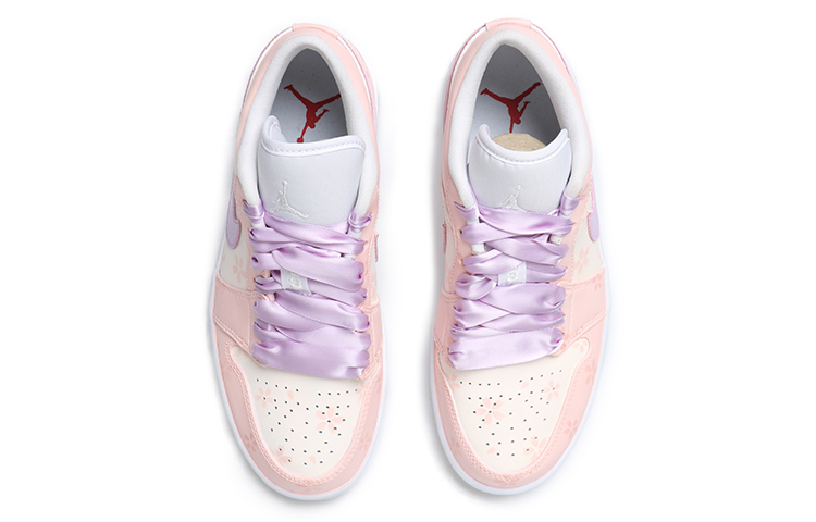 Shop (W) [定制鞋] Air Jordan 1 低帮 'OKHR Ribbon Fox - 梦幻可爱' AO9944-111(Team拾玖-丝带拼色女)